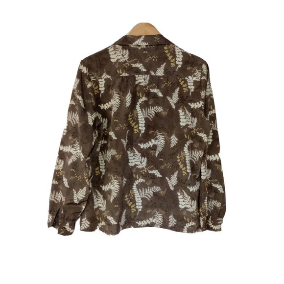 Vintage Hooper Associates Women Top Size 18 Long Sleeve Button Up - Picture 2 of 5